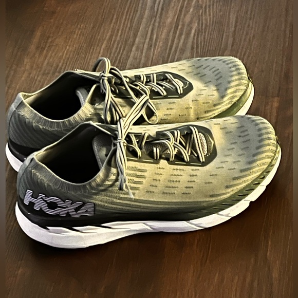 Hoka One One Clifton 5 Knit Sneakers Size 12.5 Men’s Lightweight Preloved Flaws main image 4